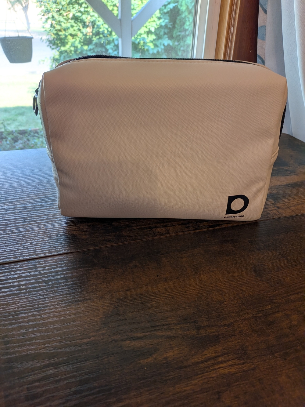 Dermstore White Travel Cosmetic Pouch